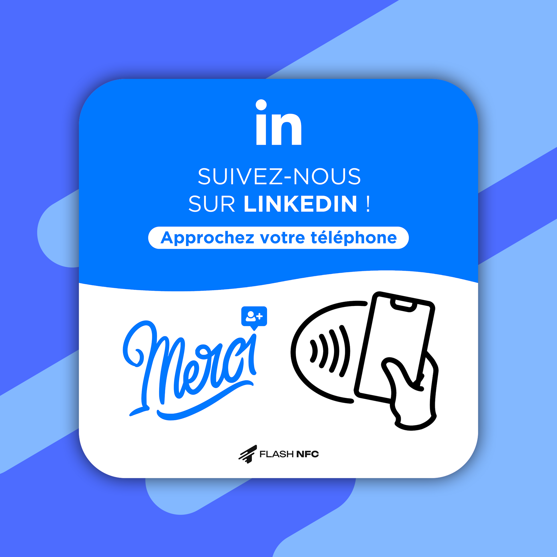 Plaque NFC Linkedin