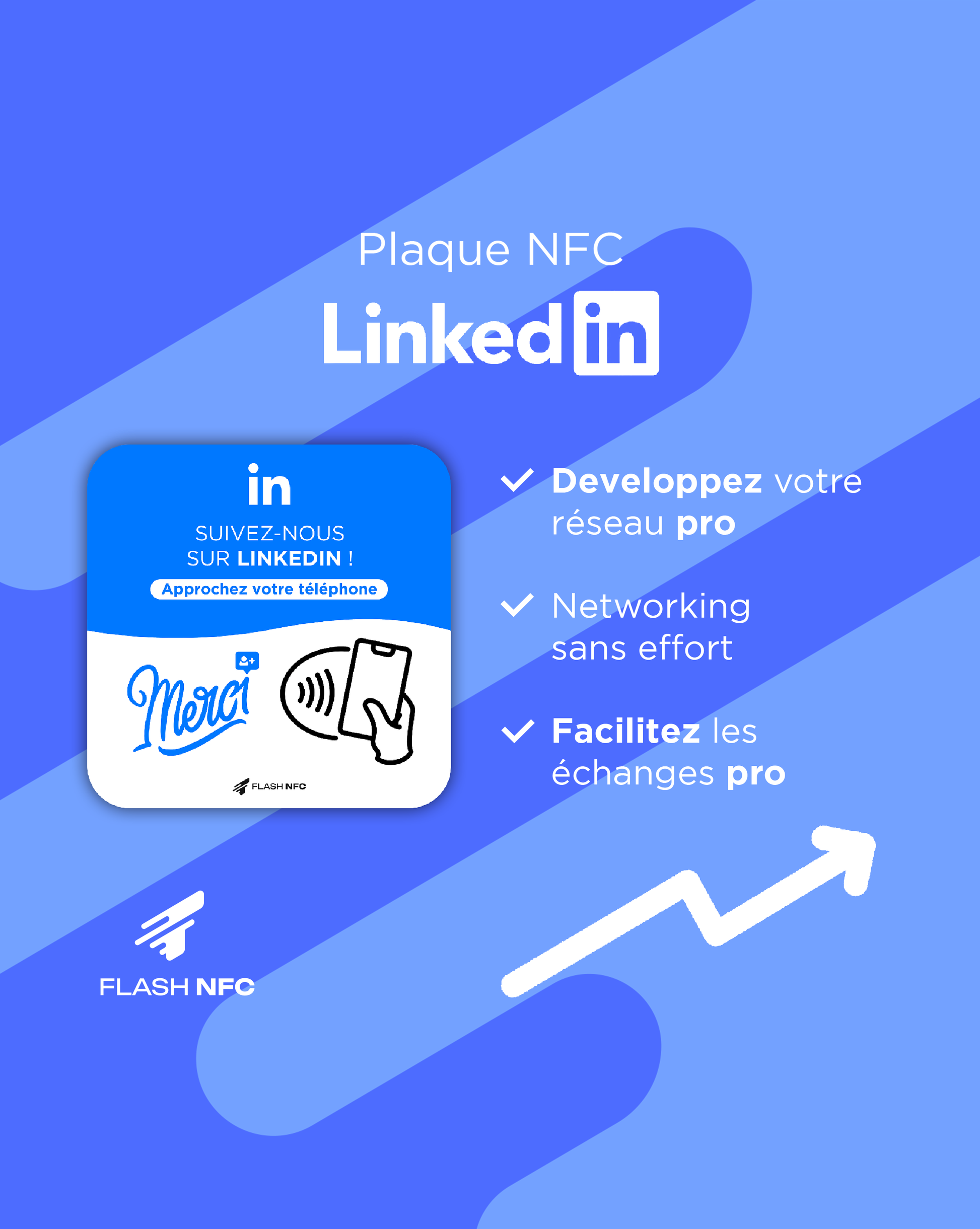 Plaque NFC Linkedin