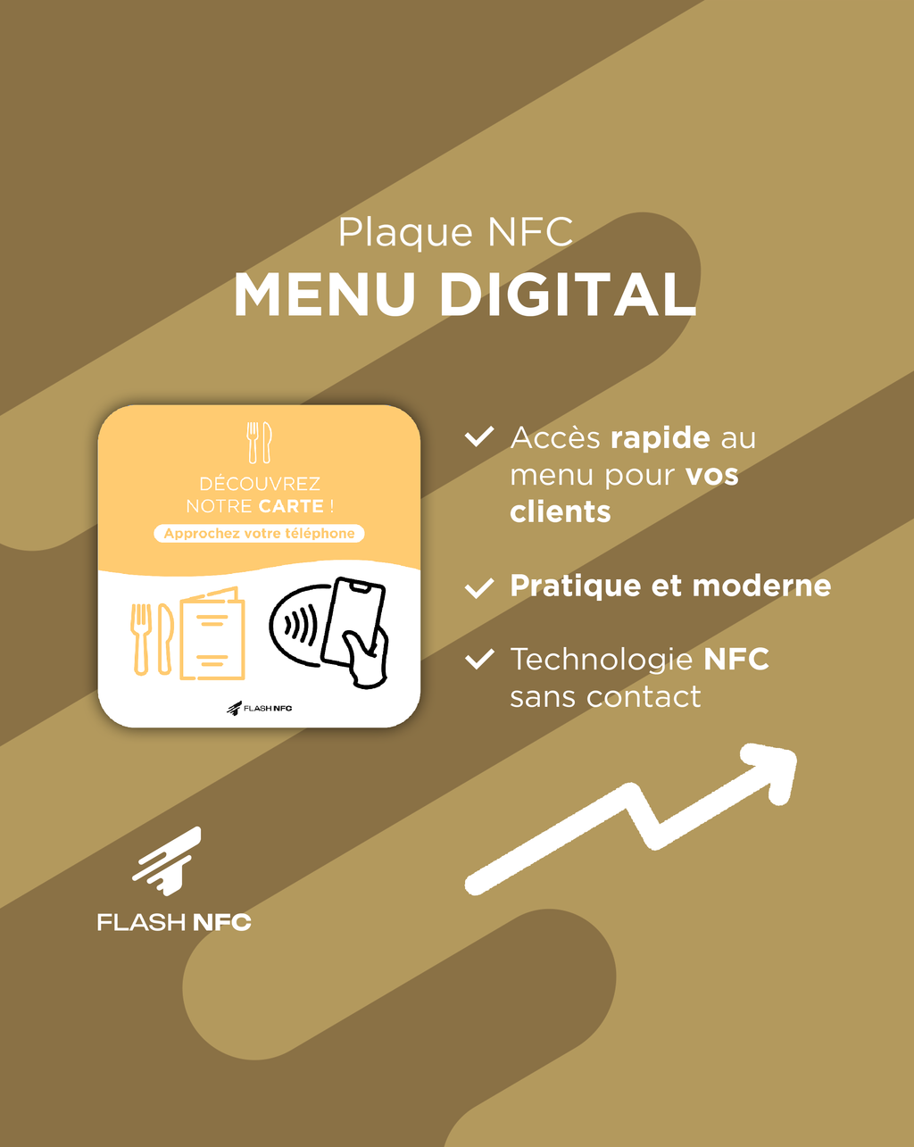 Plaque NFC Menu Digital