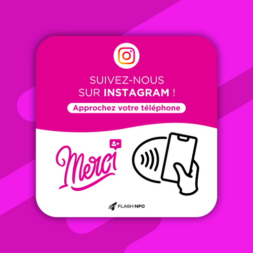 Plaque NFC Instagram