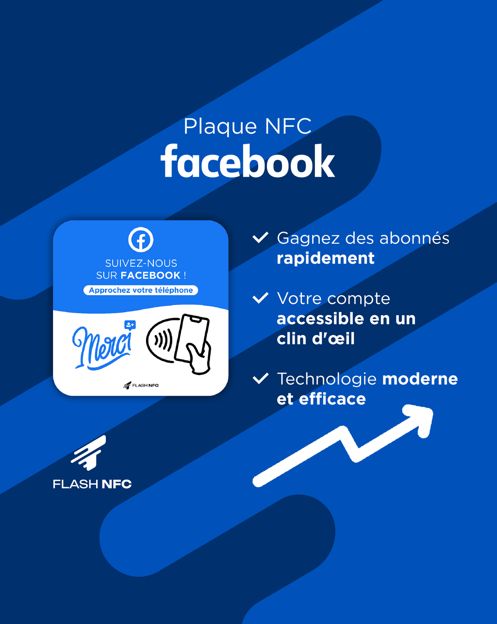 Plaque NFC Facebook