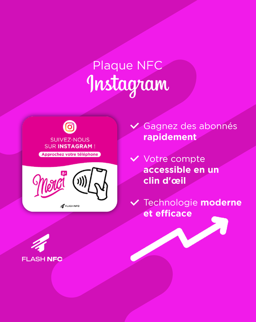 Plaque NFC Instagram